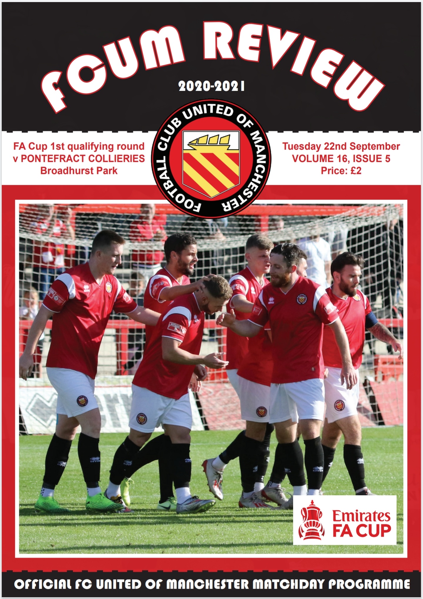 Pontefract Collieries FA Cup E-programme