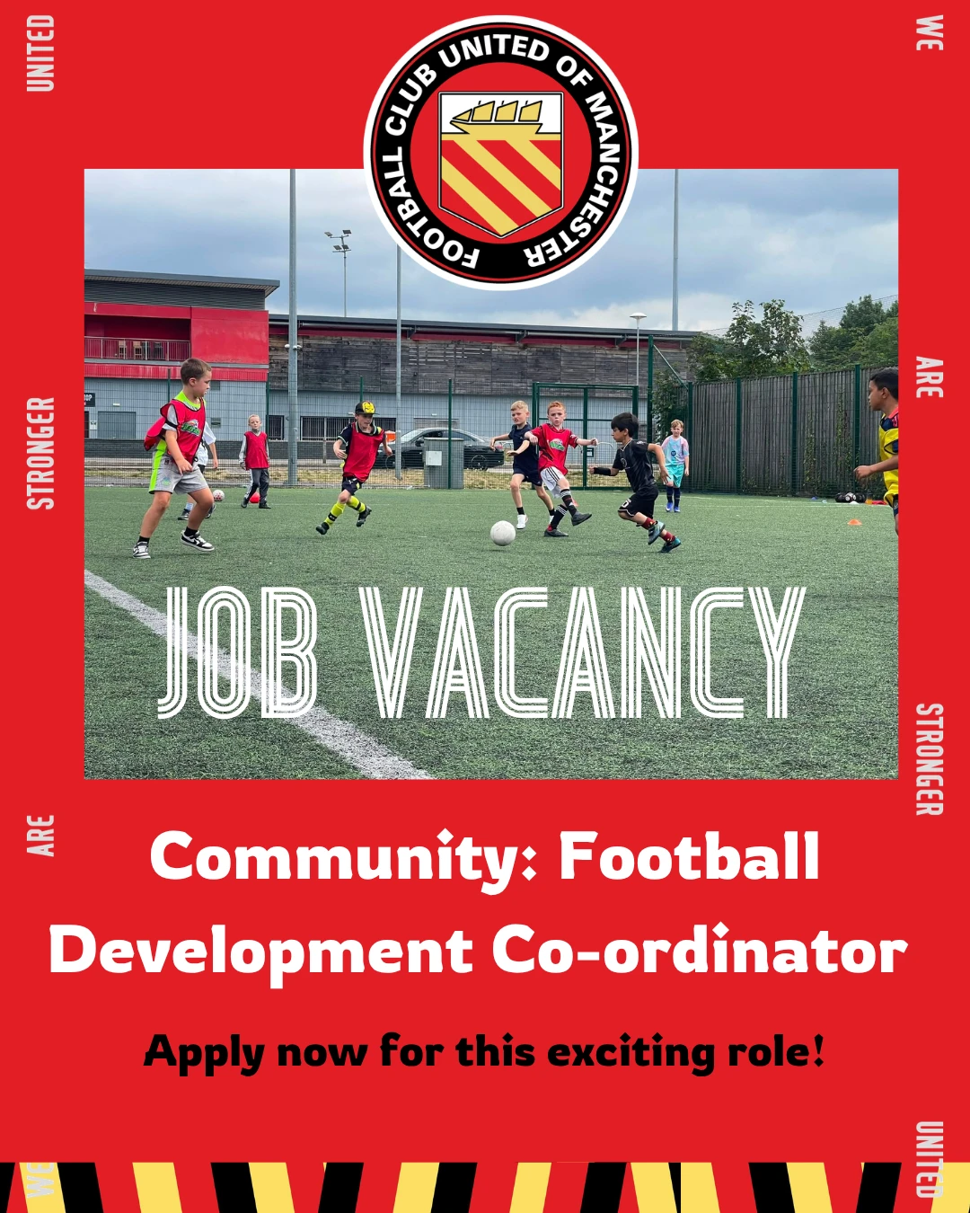 Exciting opportunity to Join our Community team: Community Football Development Co-ordinator