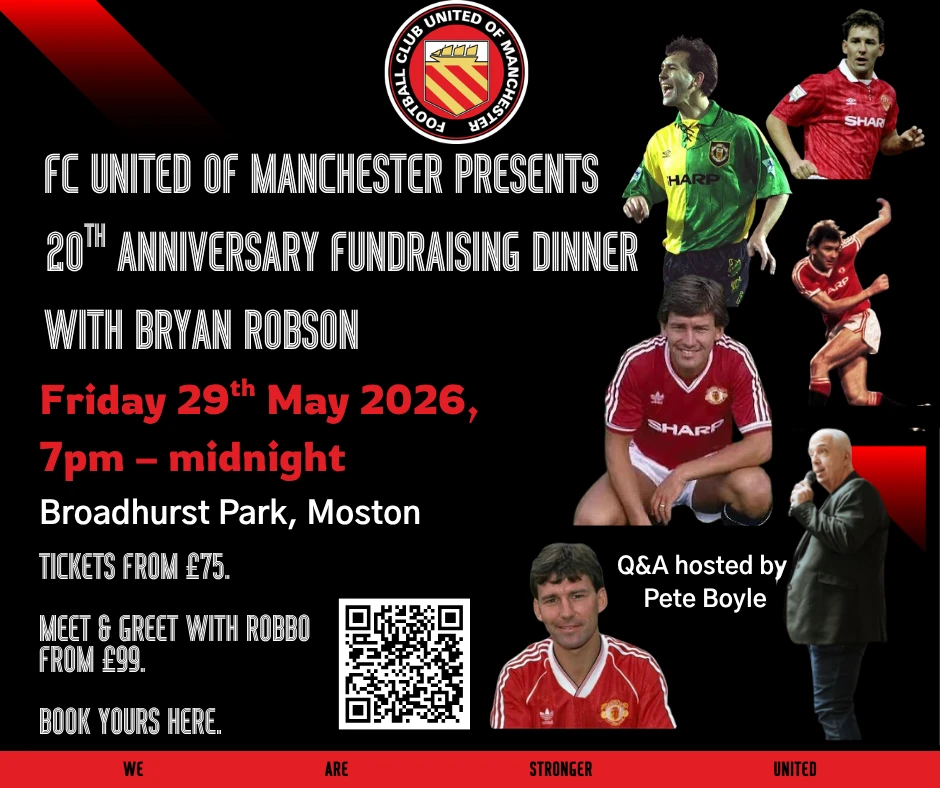 Venue Update: An Evening With Bryan Robson